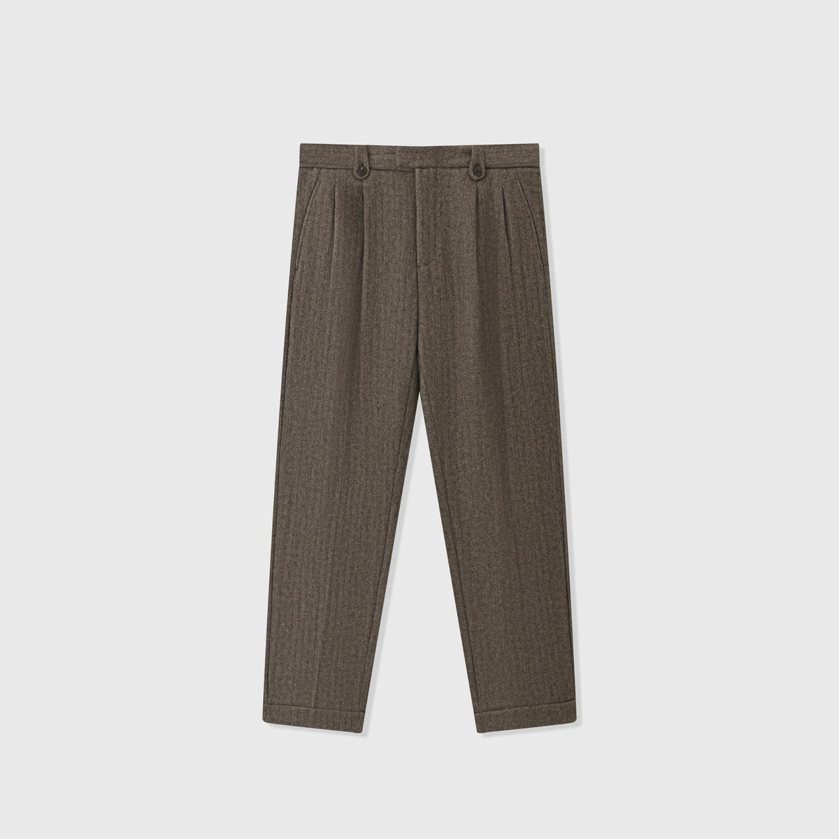Trento Wool Herringbone Trouser