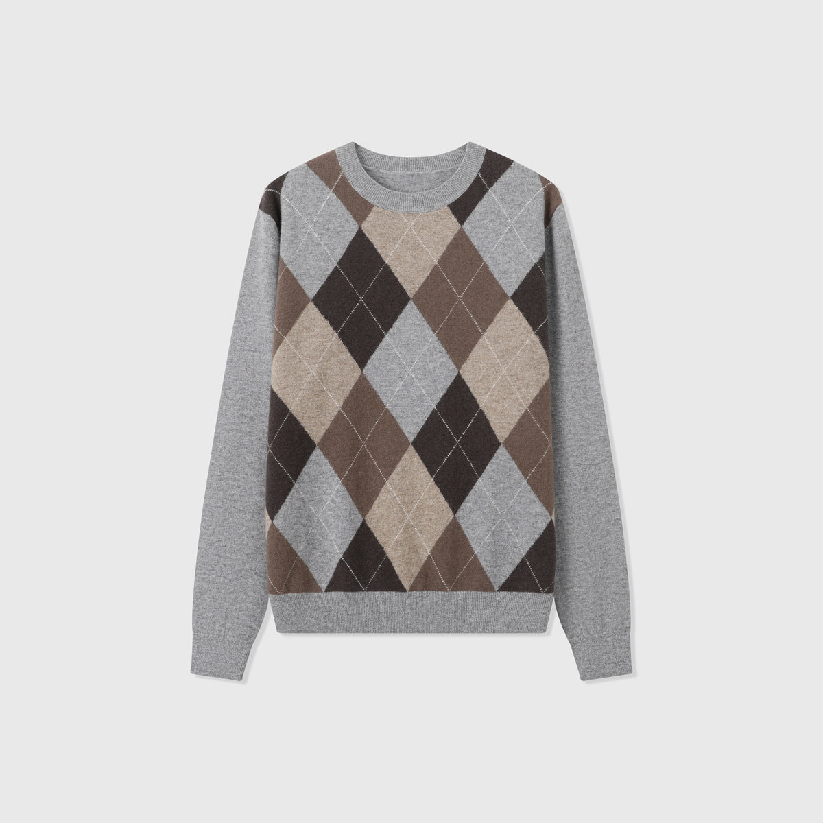 Cadore Argyle Crewneck