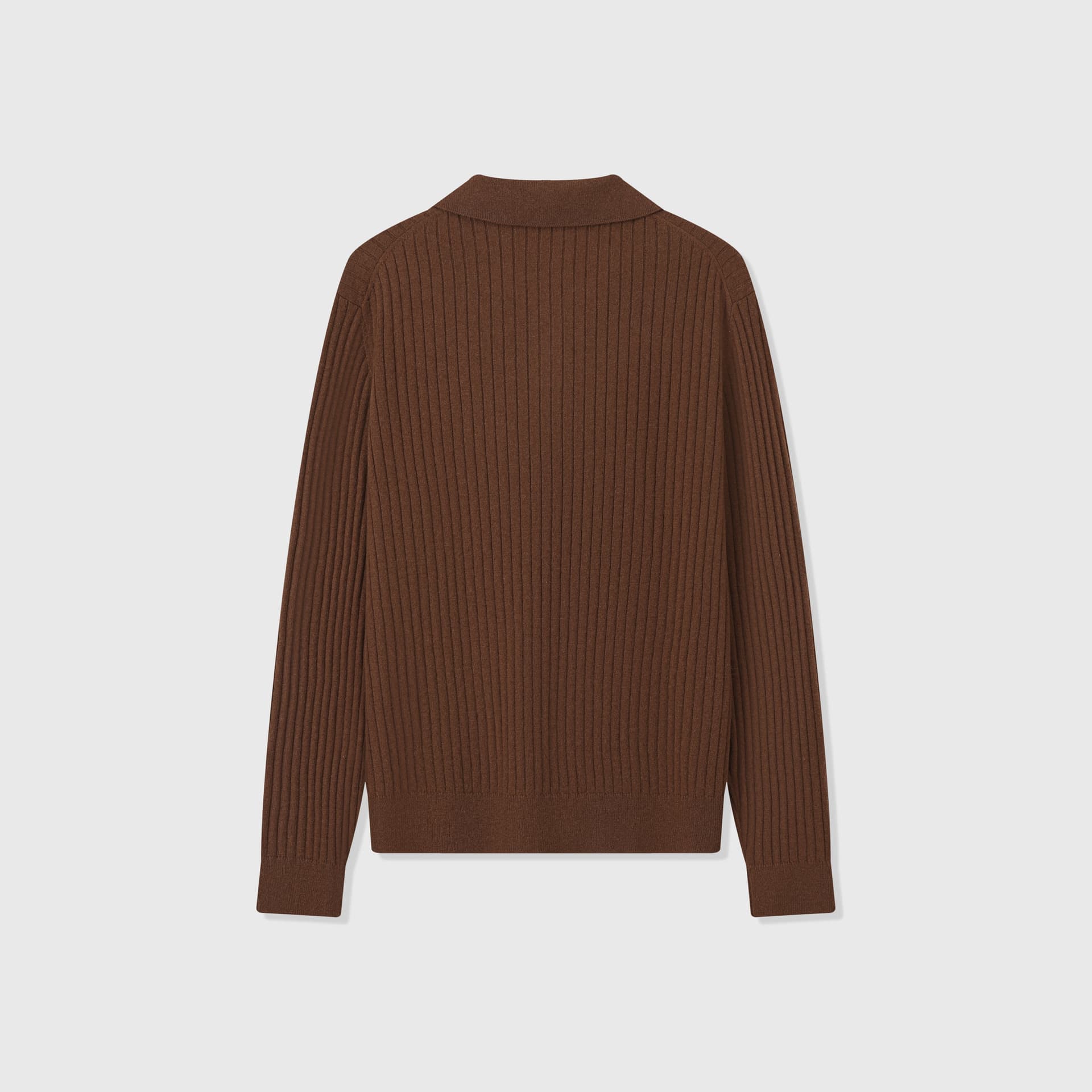 Vieste Wool-Blend Ribbed Polo