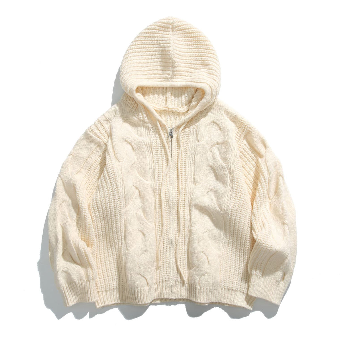 Como Cable-Knit Half-Zip Hoodie