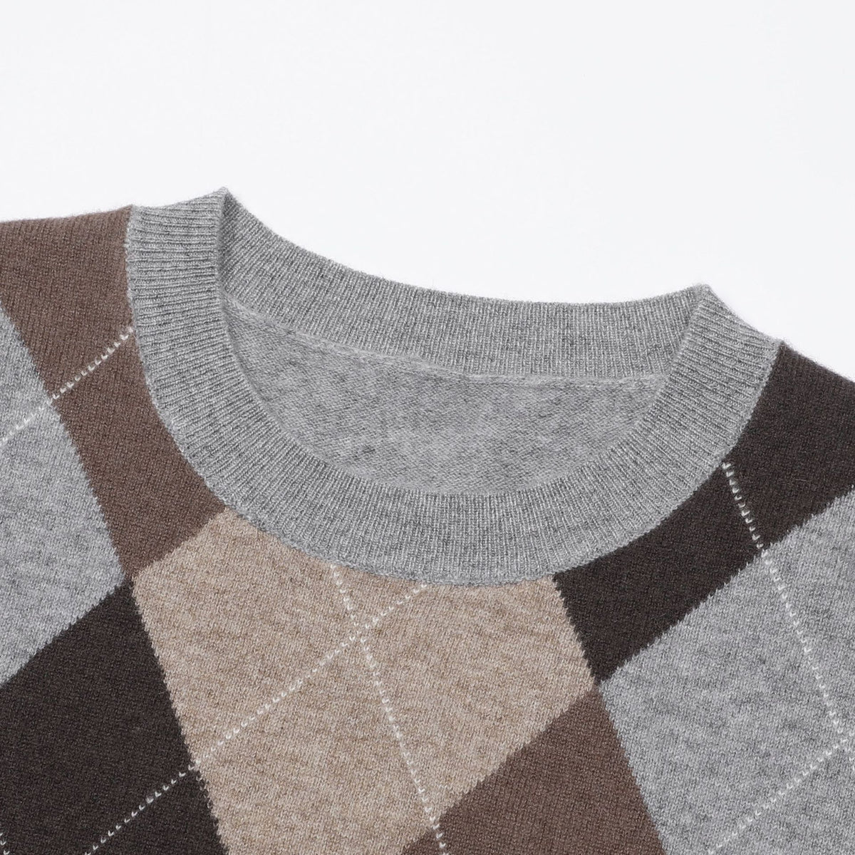Cadore Argyle Crewneck