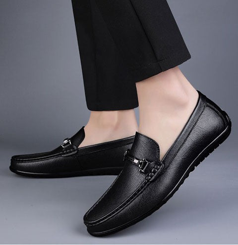 Raven Leather Loafer