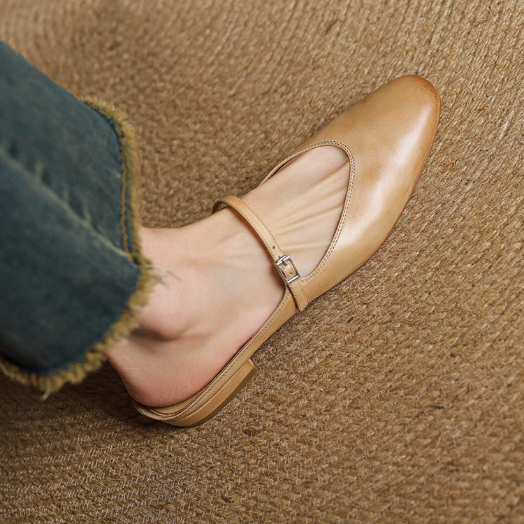 Marlowe Genuine Leather Flats