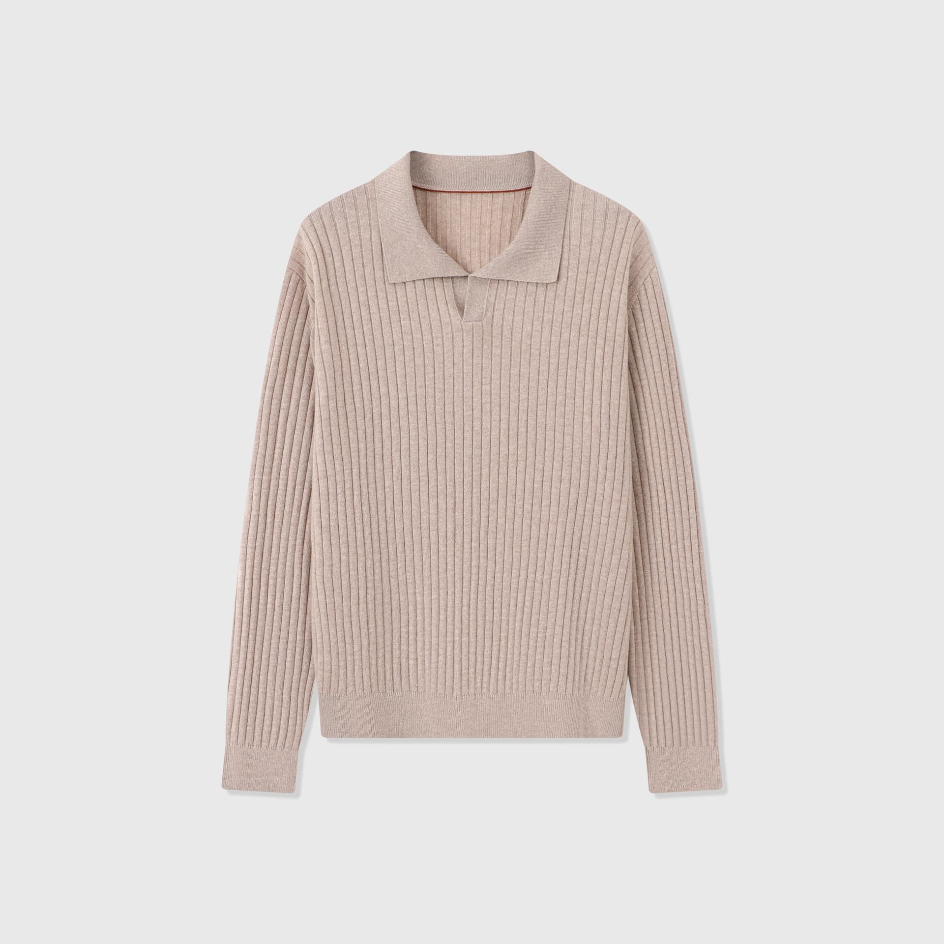 Vieste Wool-Blend Ribbed Polo