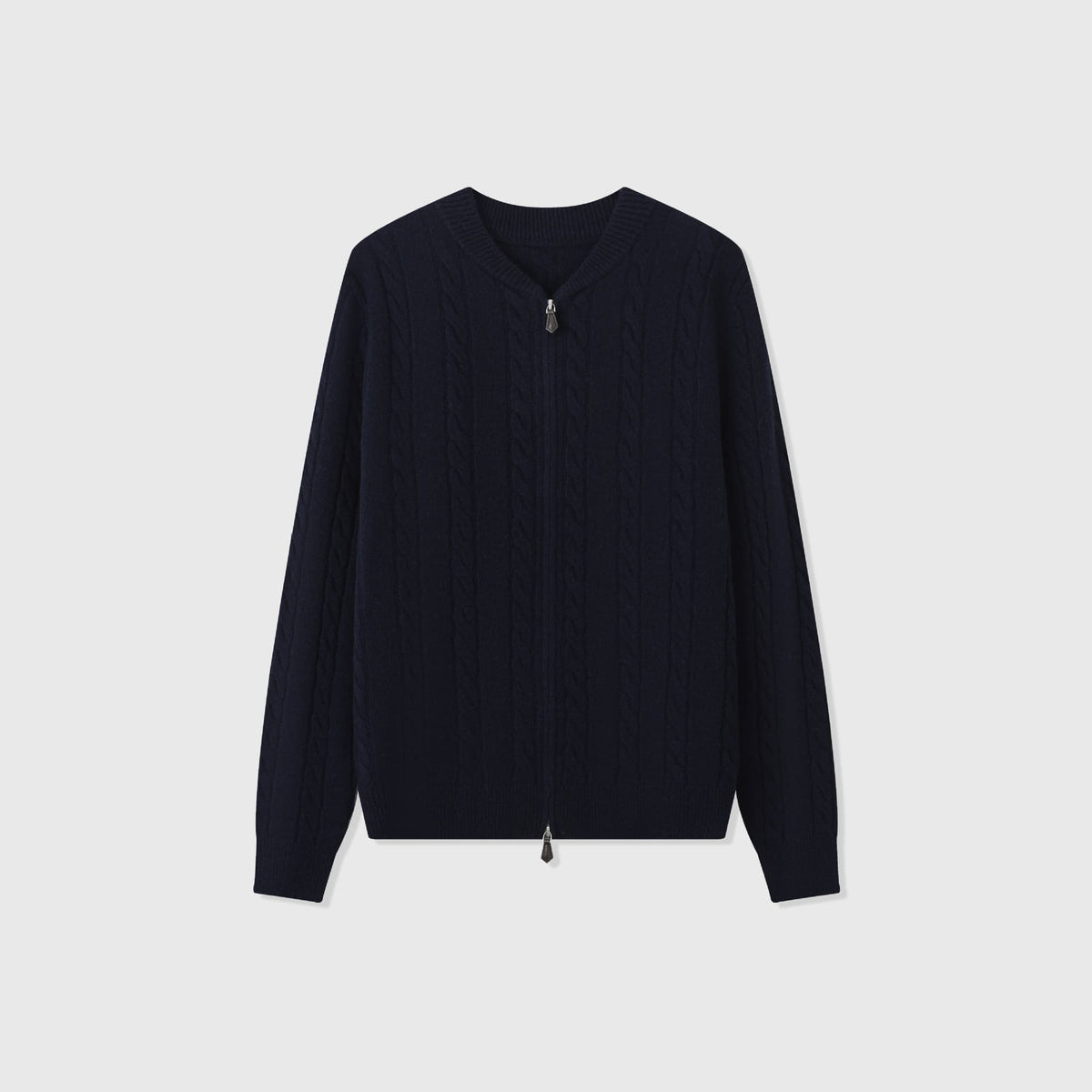 Varese Wool Cable Zip Cardigan