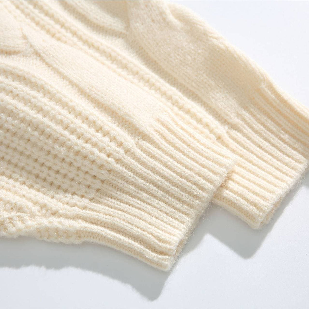 Como Cable-Knit Half-Zip Hoodie