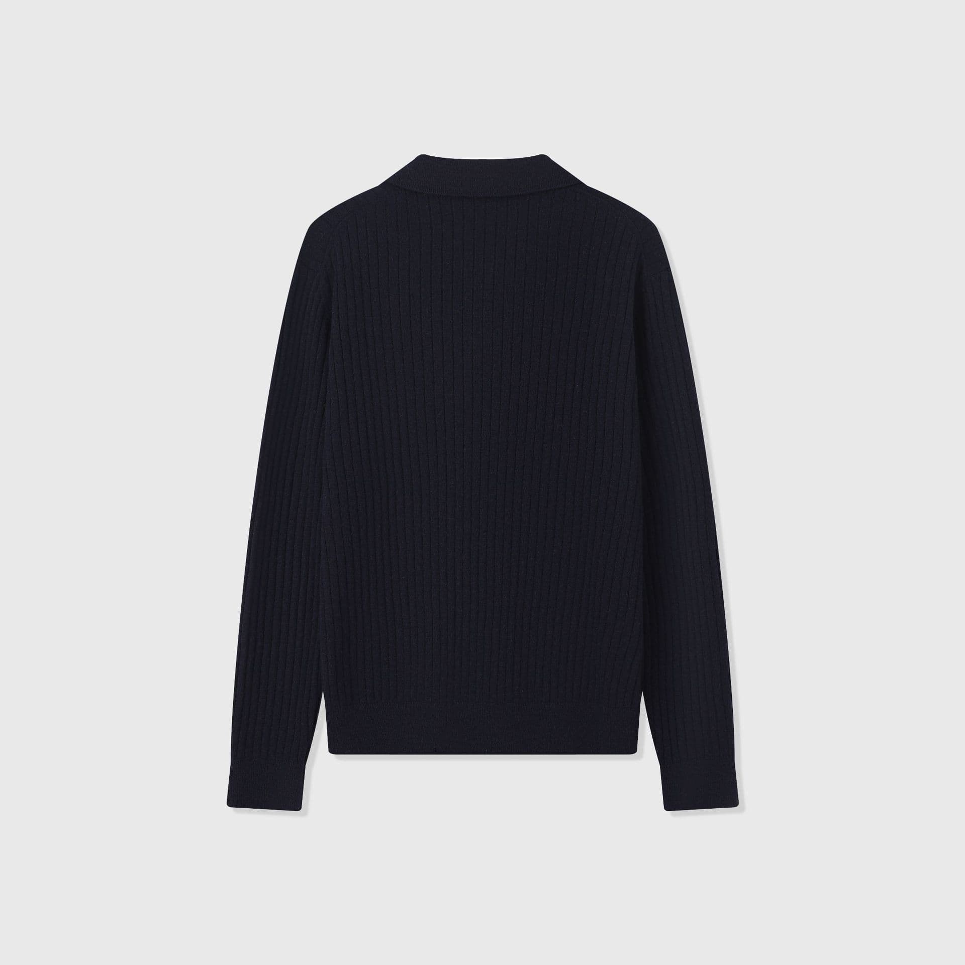 Vieste Wool-Blend Ribbed Polo