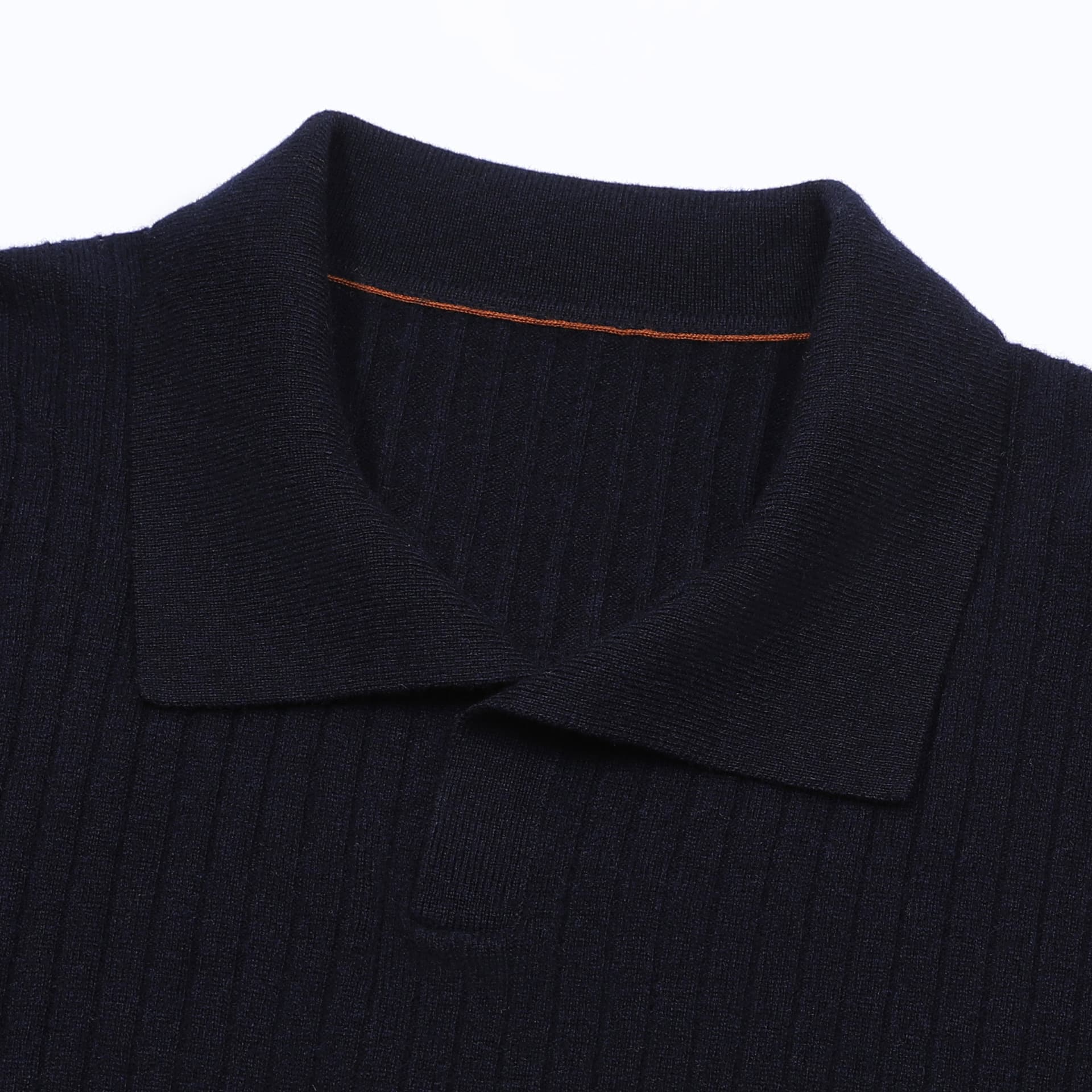 Vieste Wool-Blend Ribbed Polo