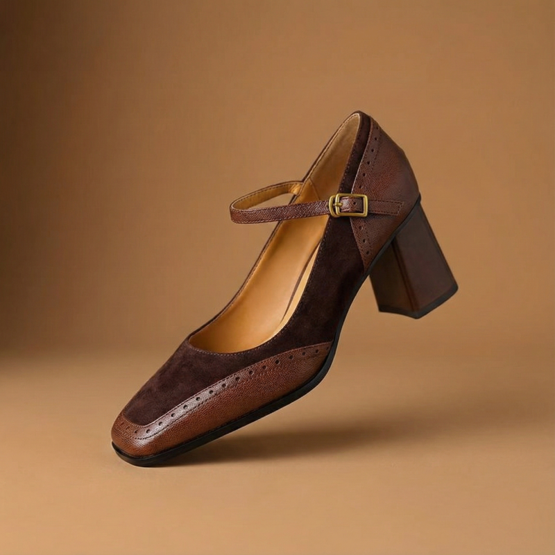 Renée Square-Toe Heel