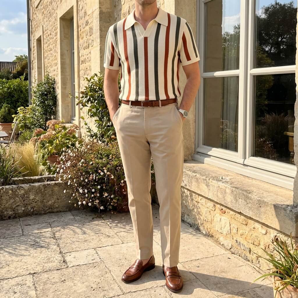 Palermo Vintage Weave Polo