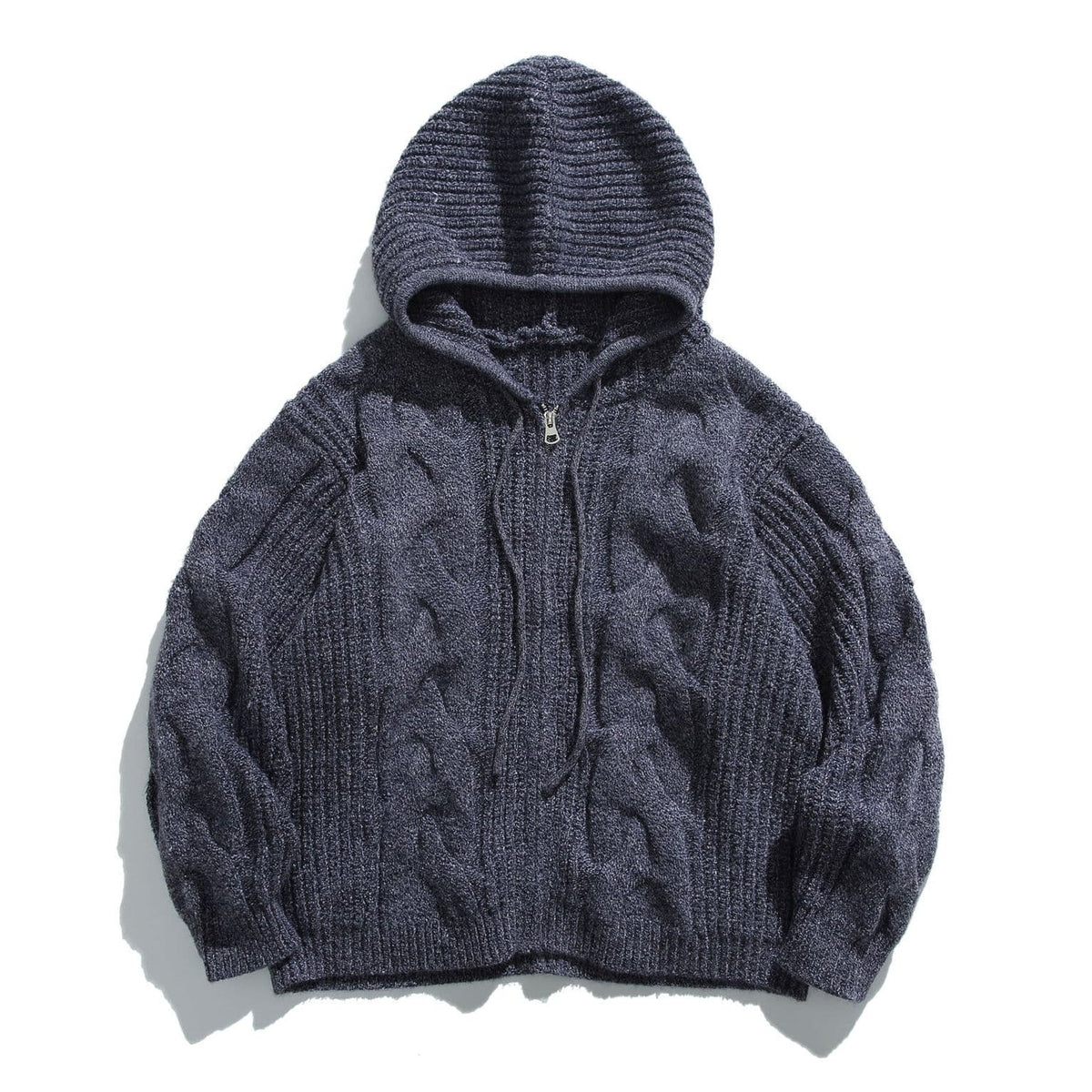 Como Cable-Knit Half-Zip Hoodie