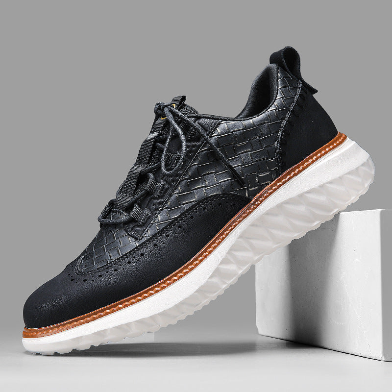 Matteo Woven Leather Sneaker