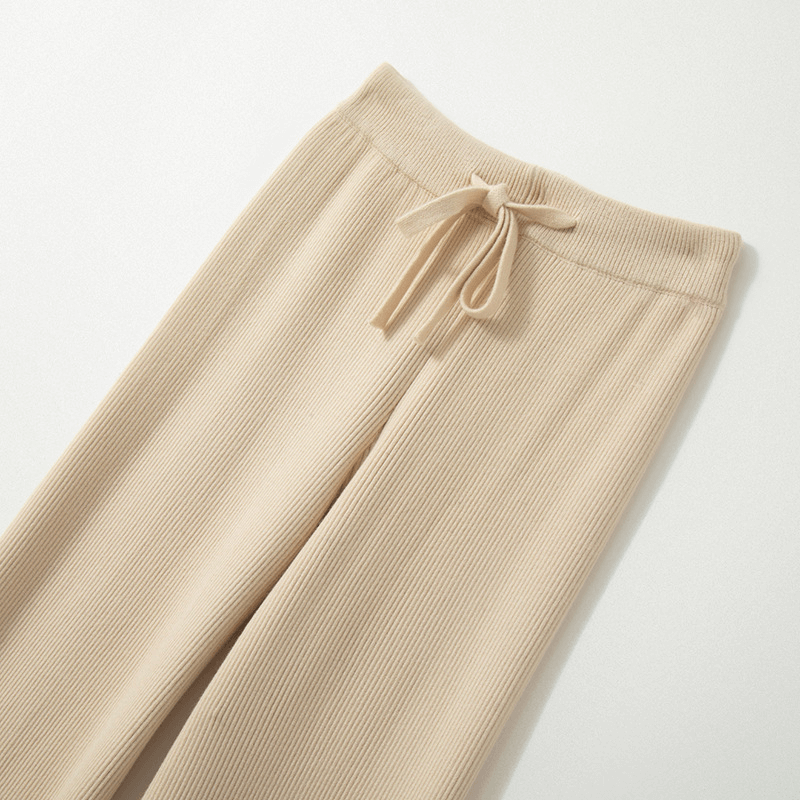 Mira Ribbed Wide Leg Knit Pants