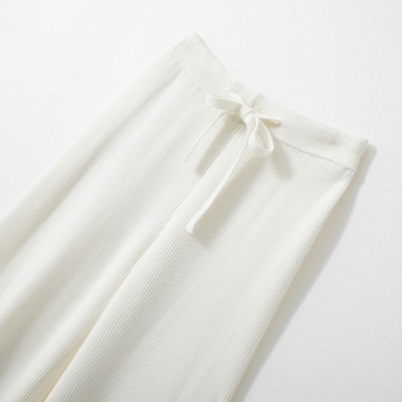 Mira Ribbed Wide Leg Knit Pants