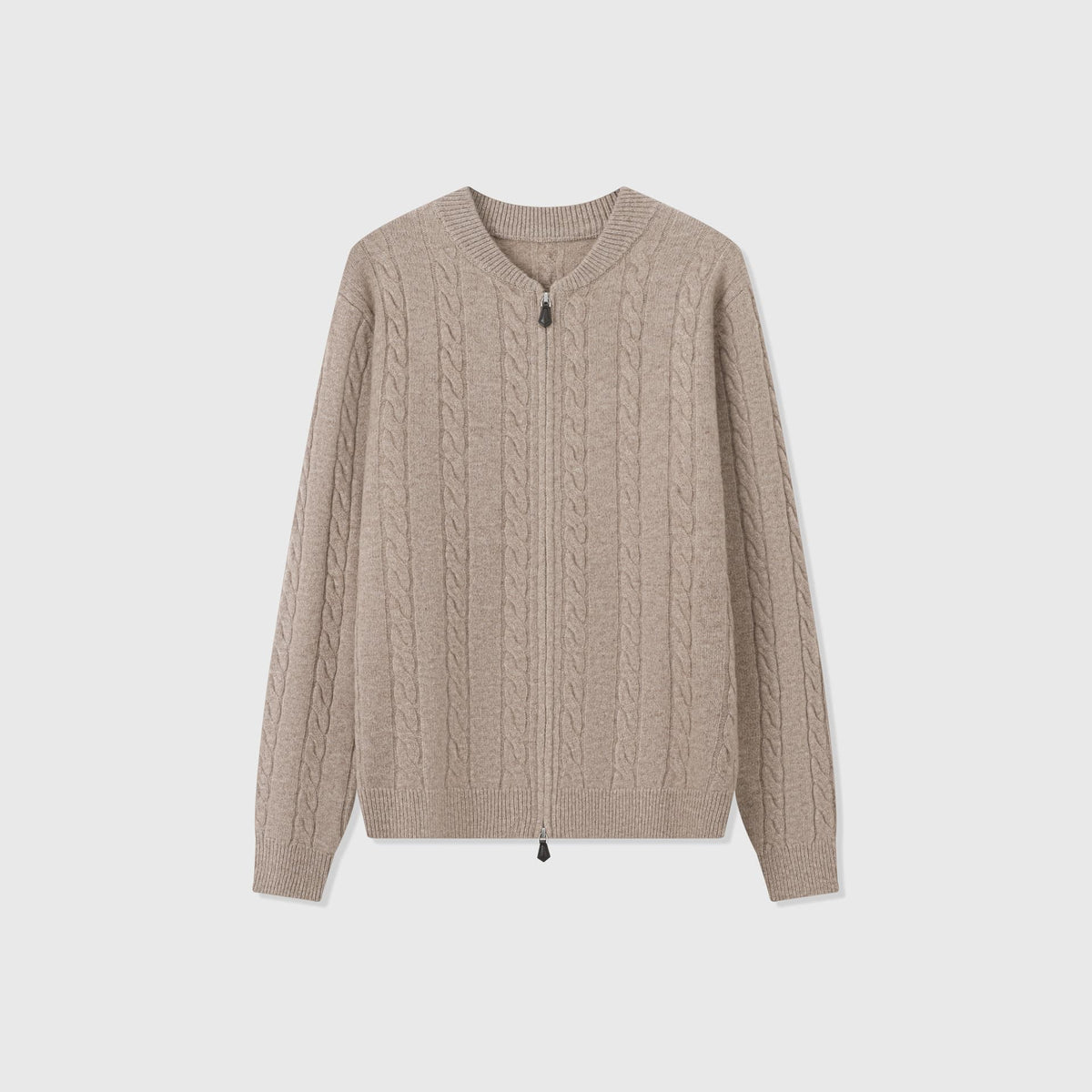 Varese Wool Cable Zip Cardigan