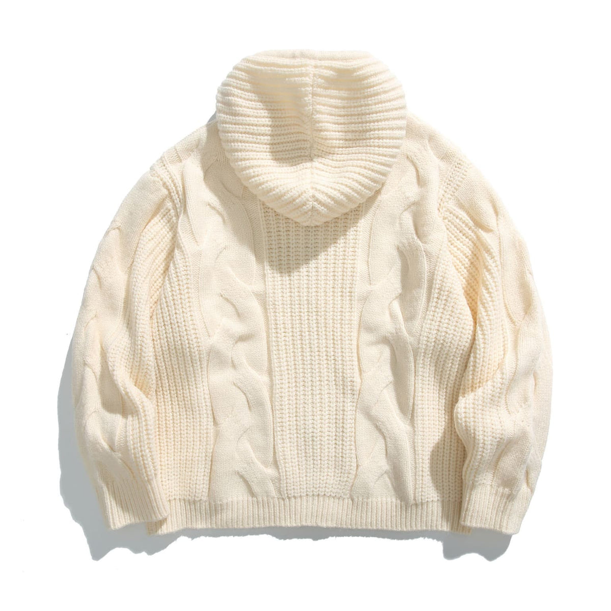 Como Cable-Knit Half-Zip Hoodie