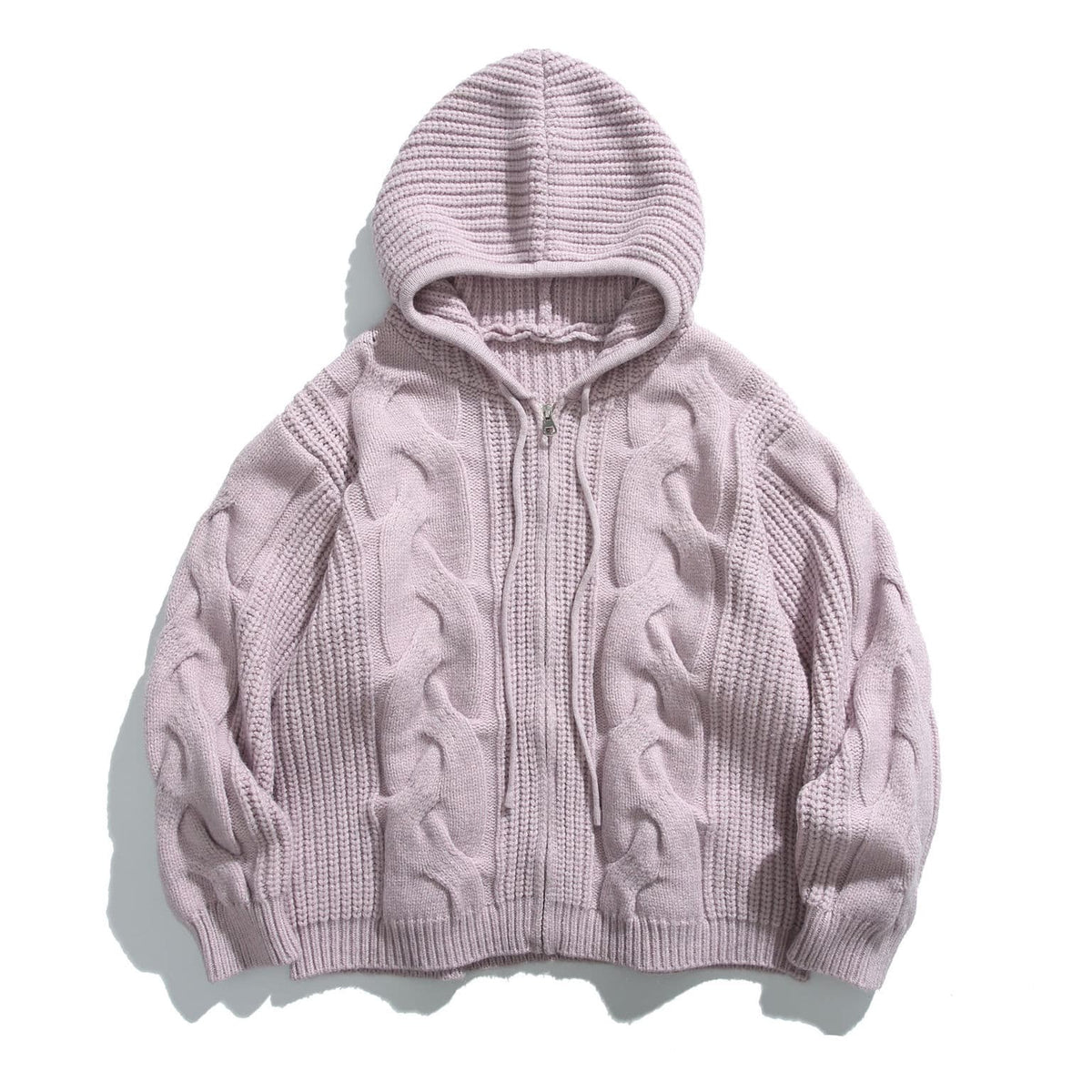Como Cable-Knit Half-Zip Hoodie