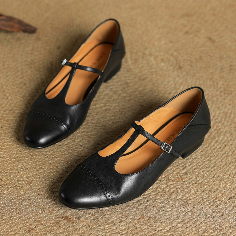 Florence Genuine Leather Flats