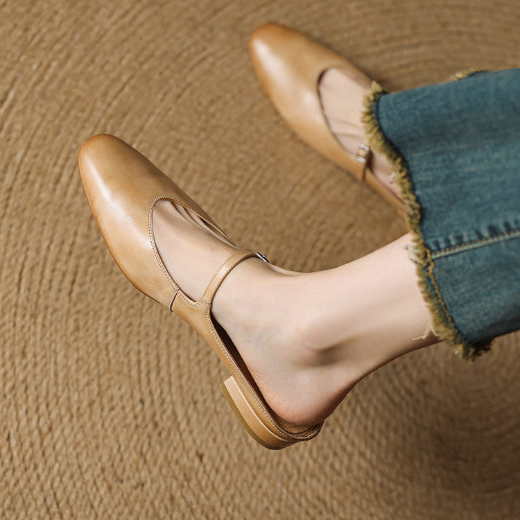Marlowe Genuine Leather Flats