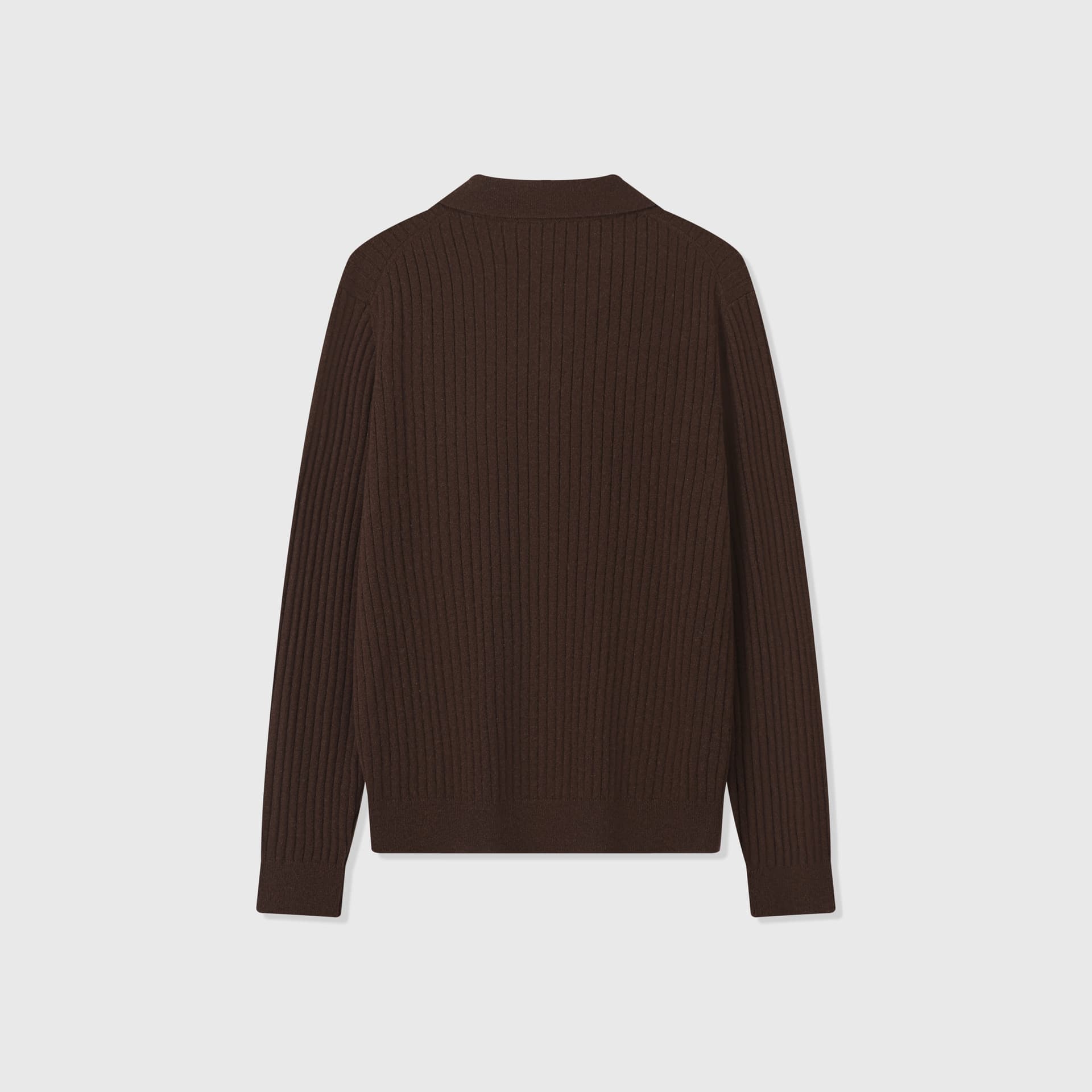 Vieste Wool-Blend Ribbed Polo
