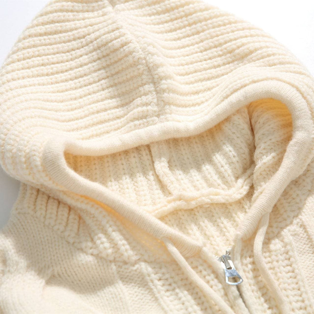 Como Cable-Knit Half-Zip Hoodie