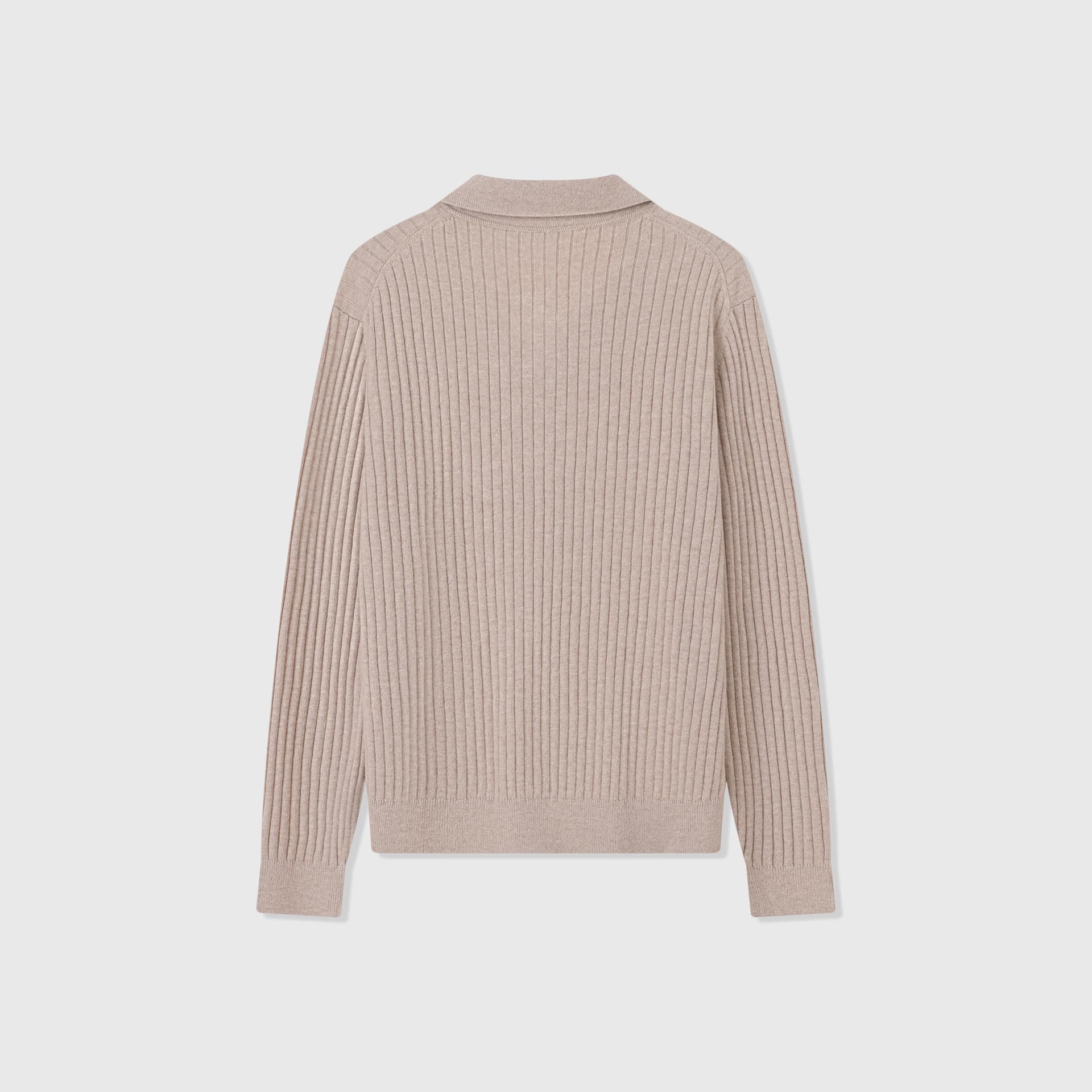 Vieste Wool-Blend Ribbed Polo
