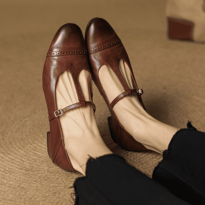 Florence Genuine Leather Flats