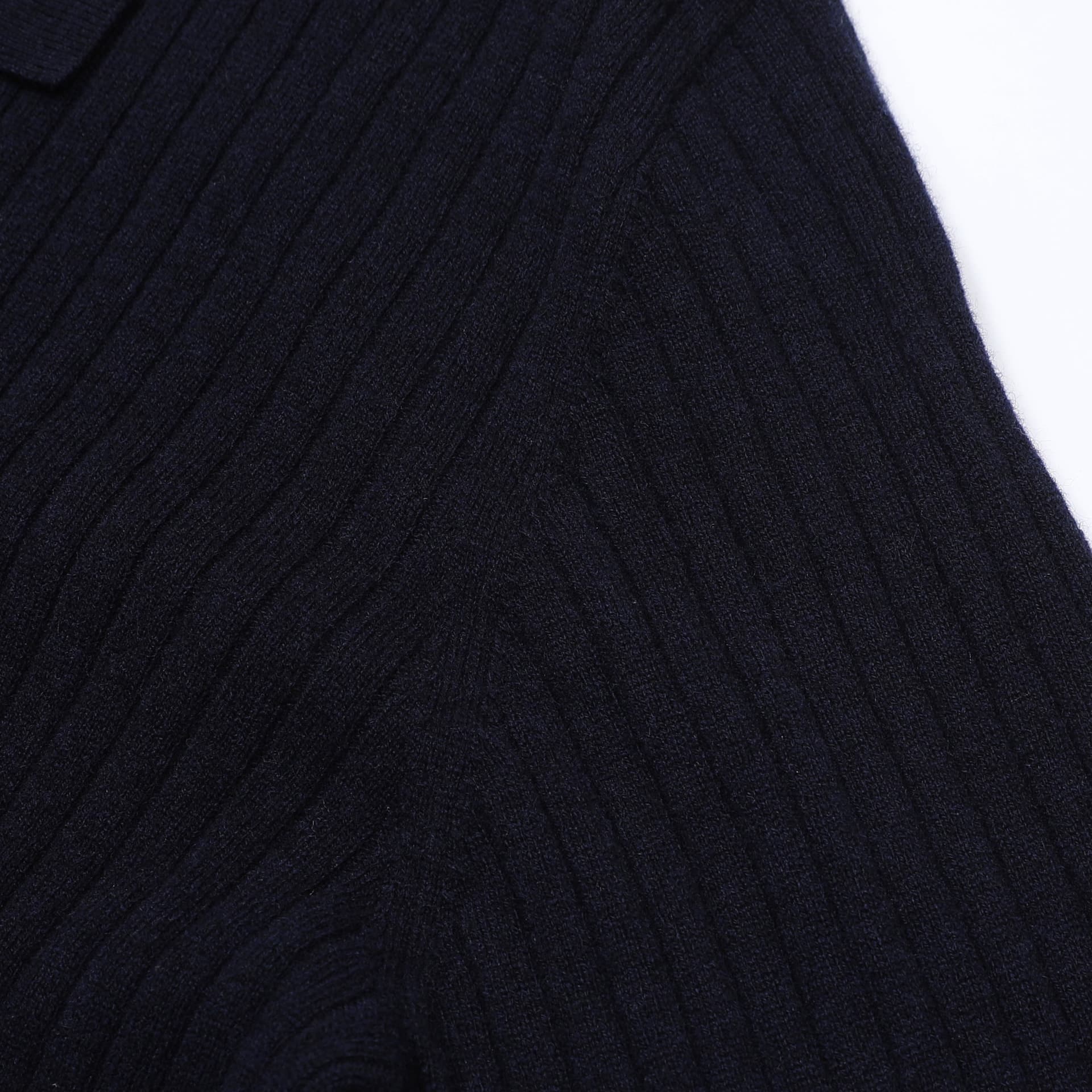 Vieste Wool-Blend Ribbed Polo