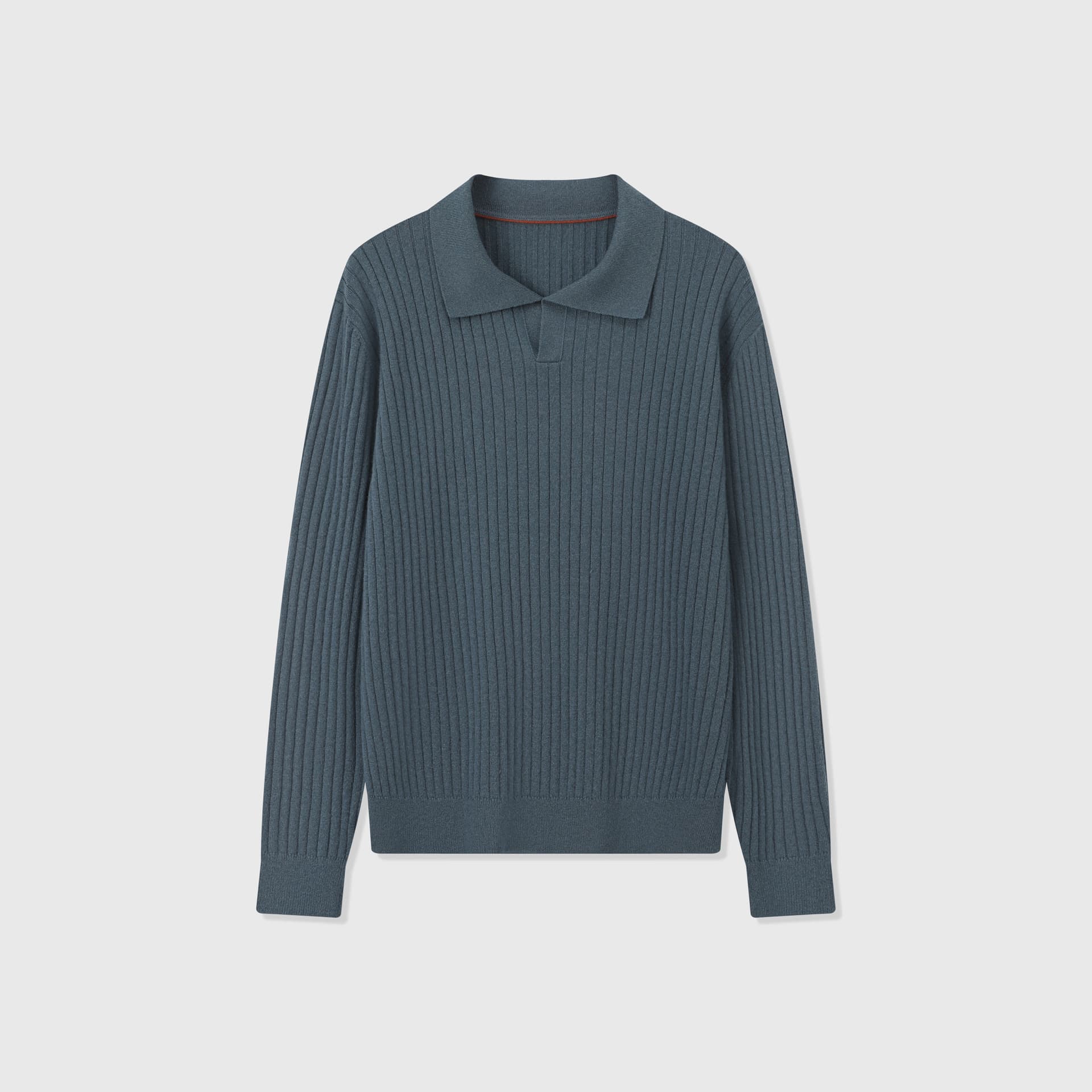 Vieste Wool-Blend Ribbed Polo