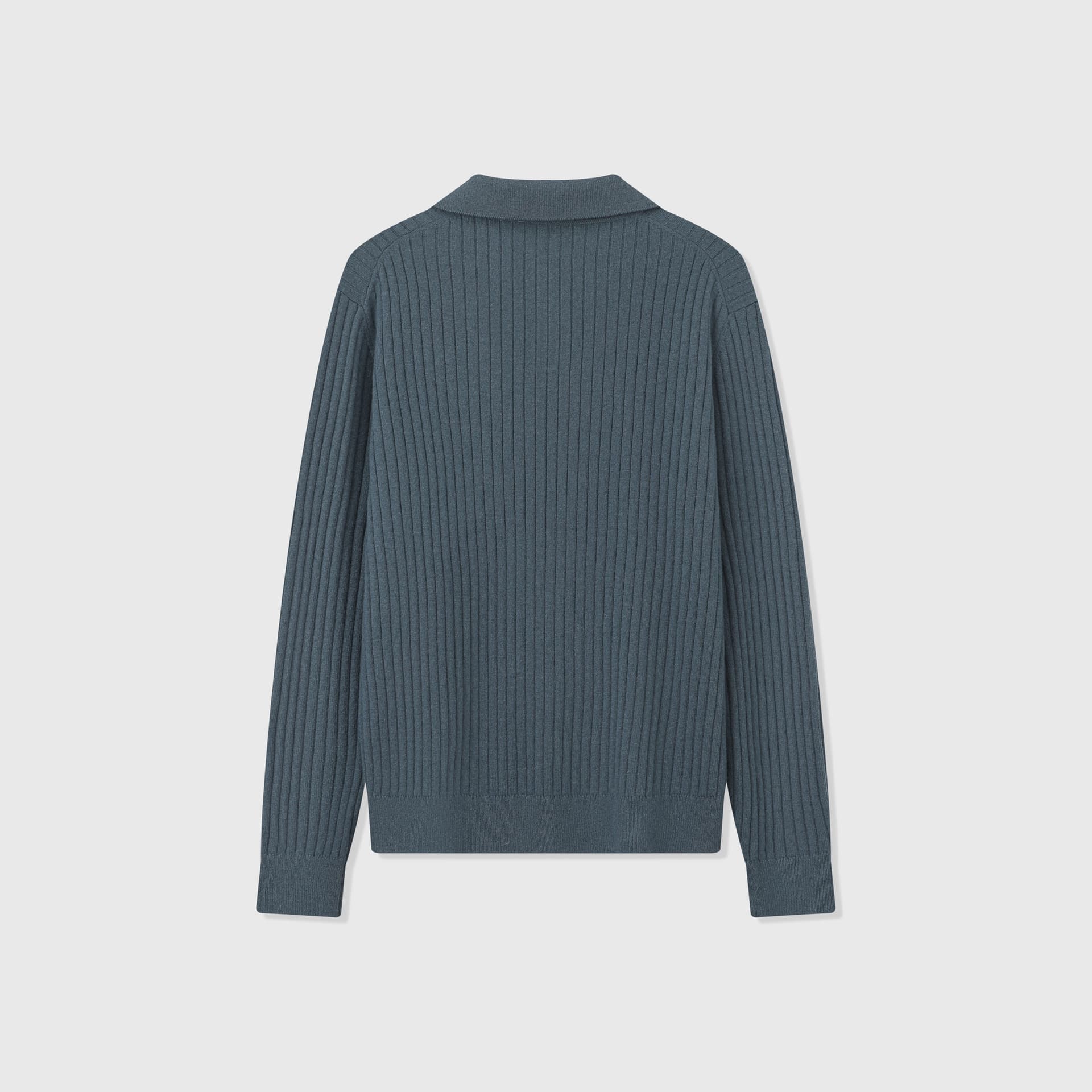 Vieste Wool-Blend Ribbed Polo