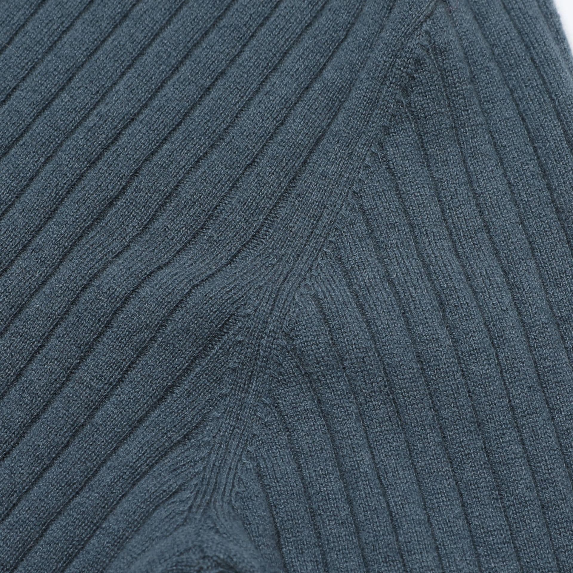 Vieste Wool-Blend Ribbed Polo