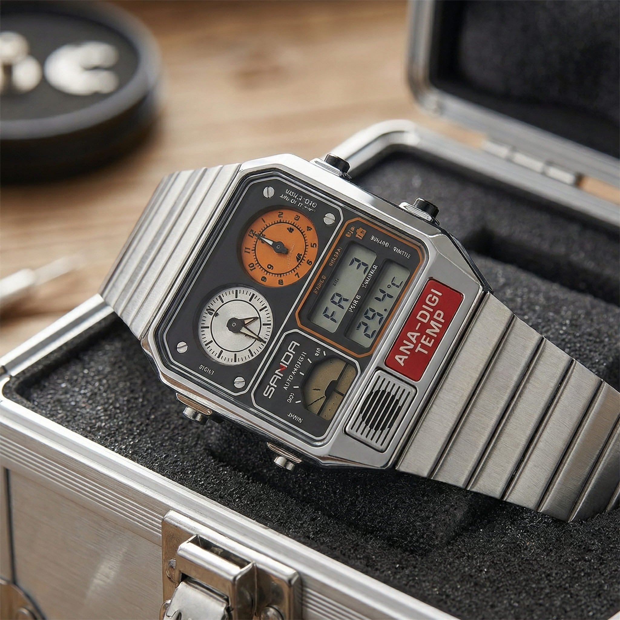 Roland Steel Chrono Watch