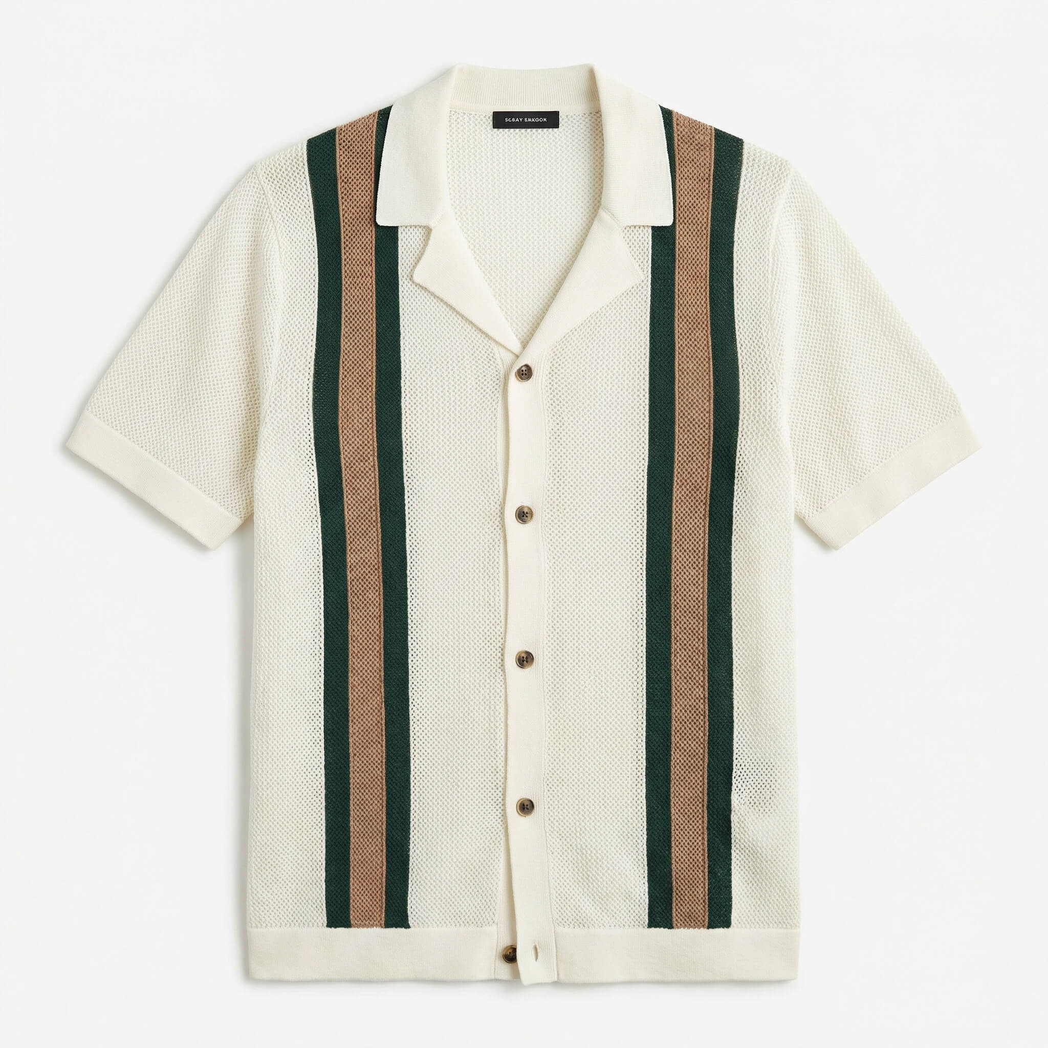 Havanna Stripe Knit Polo