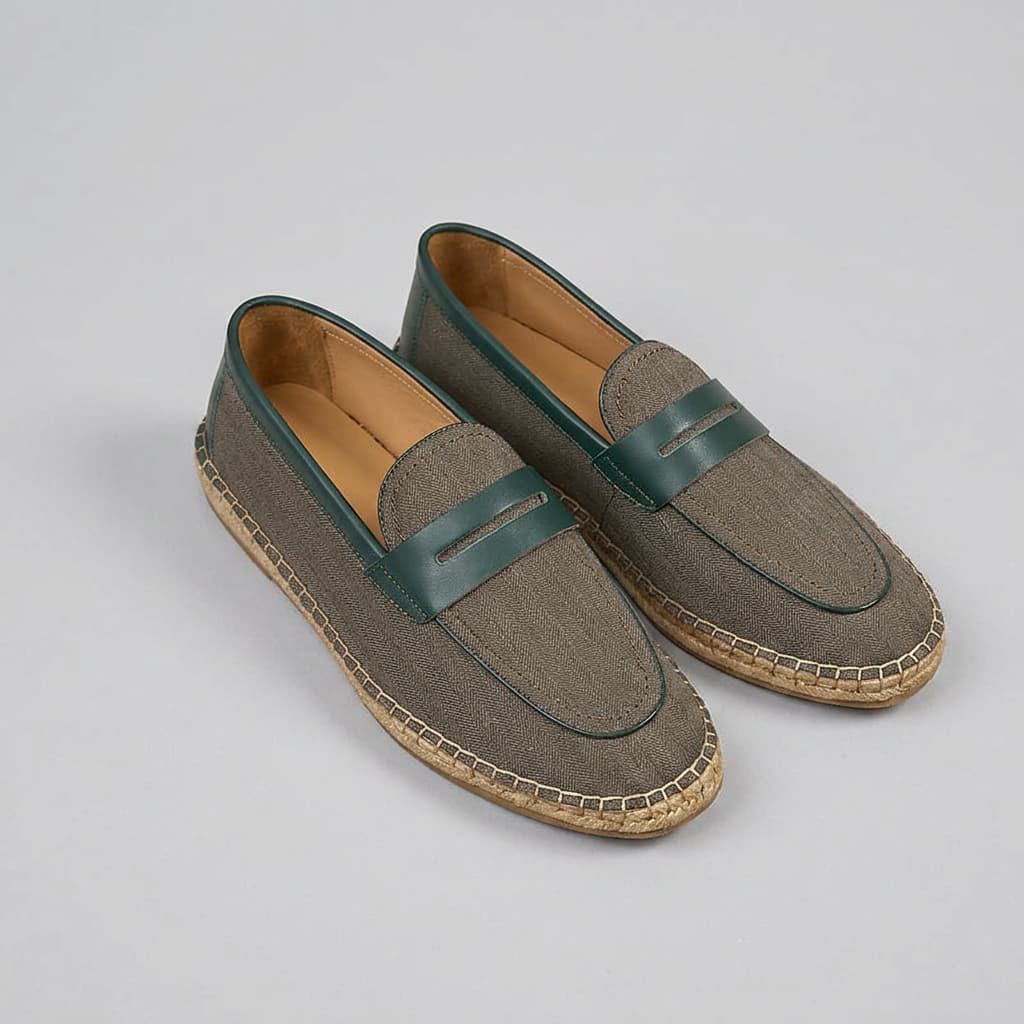Sanary-Herringbone-Espadrille-forest-green